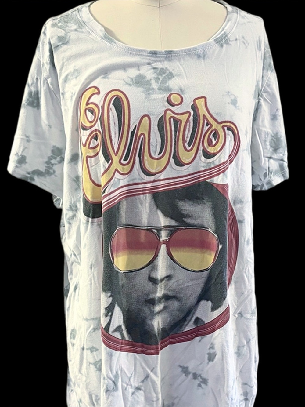 Elvis Presley Tie-Dye Graphic Tee 3X